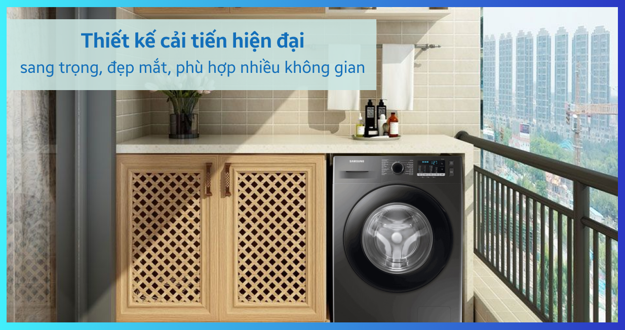 Máy giặt Samsung cửa ngang 9.5kg 2021 (WW95TA046AX/SV) — ảnh 3