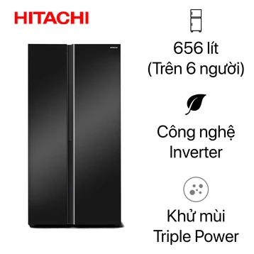 Tủ lạnh Hitachi Side By Side 656L Inverter 2025 (HRSN9713ESUVN) — ảnh 1