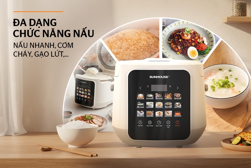 Nồi cơm điện tử Sunhouse 1.8 lít SHD8925 - hình 6