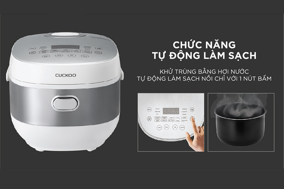 Nồi cơm điện tử Cuckoo 1.08 lít CR-0690F tự vệ sinh