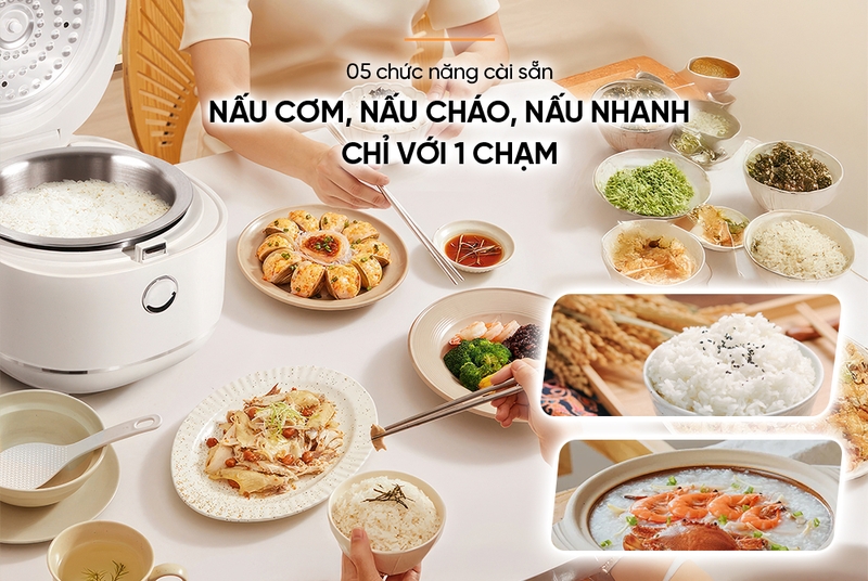 Nồi cơm điện tử Sunhouse 1 lít SHD8803 - hình 4