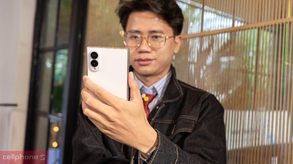 Cụm camera kép 50MP trên Samsung Galaxy Z Fold8 hỗ trợ chụp ảnh chất lượng cao