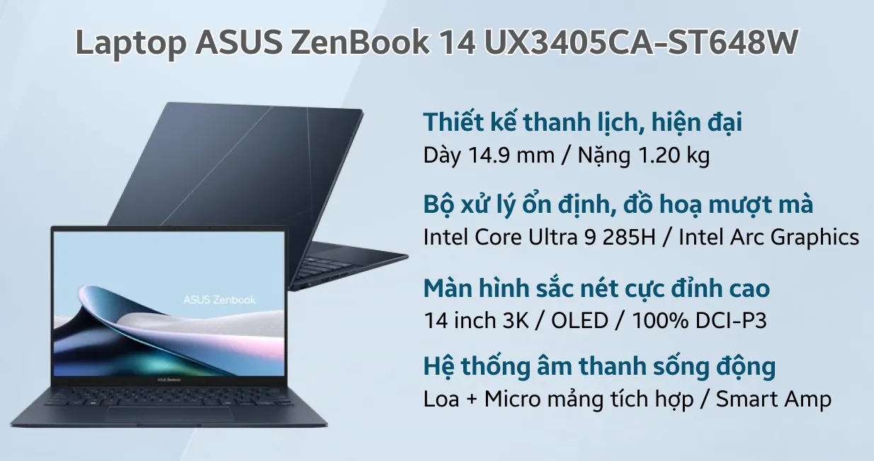 ASUS ZenBook 14 UX3405CA-ST648W — ảnh 2