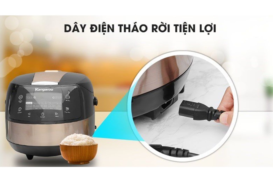 Nồi cơm điện tử Kangaroo 1.8 lít model KG18DR8 — ảnh 7