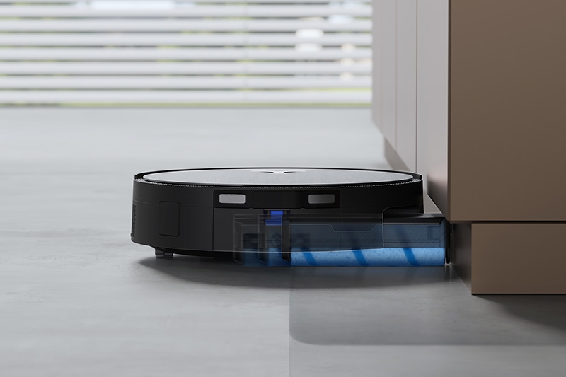 Ecovacs X11 Pro Omni dễ dàng làm sạch bụi bẩn ở mép tường