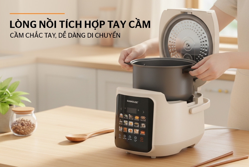 Nồi cơm điện tử Sunhouse 1.8 lít SHD8925 - hình 4