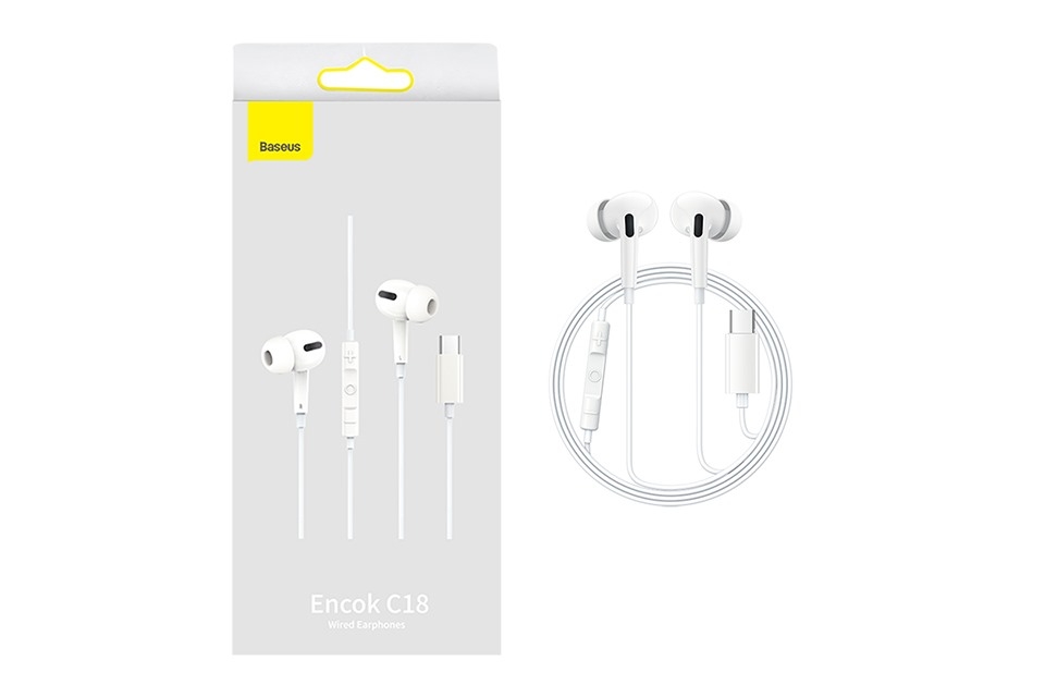 dây nhét tai Type C Baseus Encok C18 — ảnh 3