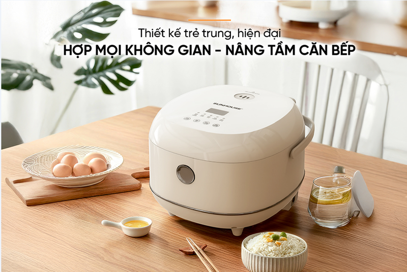 Nồi cơm điện tử Sunhouse 1 lít SHD8803 - hình 2