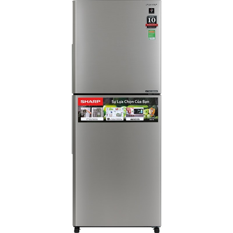 Tủ lạnh ngăn đá trên Sharp J-Tech Inverter 330 lít SJ-XP352AE-SL — ảnh 1