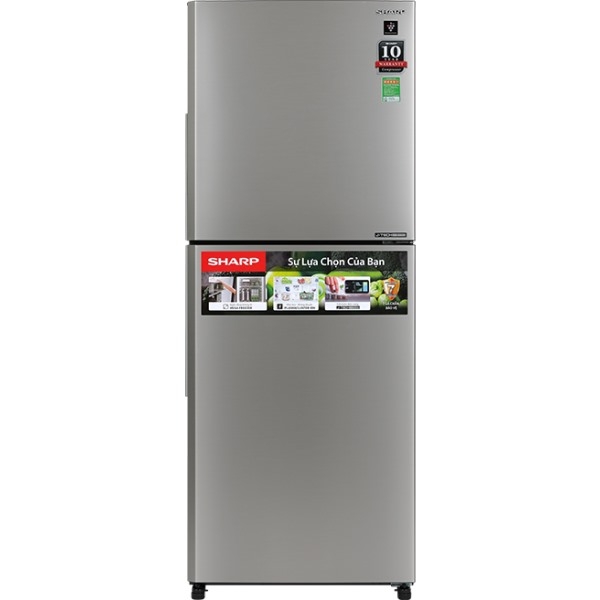 Tủ lạnh ngăn đá trên Sharp J-Tech Inverter 330 lít SJ-XP352AE-SL