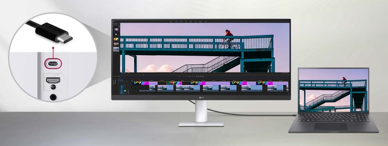 Màn hình LG 29U531A-W - Hệ thống cổng kết nối đa dạng và tiện lợi