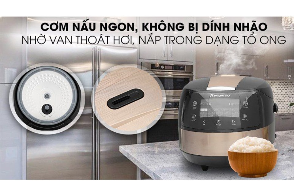 Nồi cơm điện tử Kangaroo 1.8 lít model KG18DR8 — ảnh 5