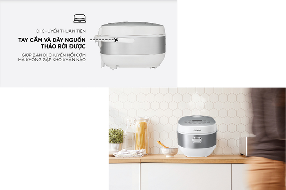 Nồi cơm điện Cuckoo 1.08 lít CR-0690F thiết kế thanh lịch