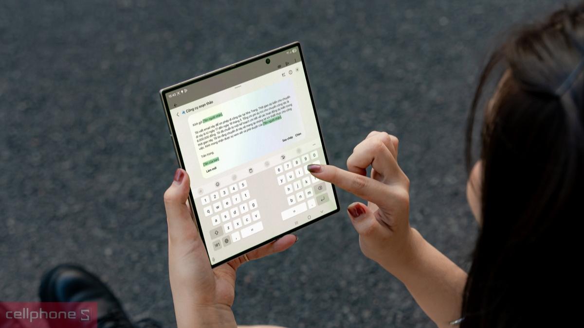 Galaxy AI trên Samsung Galaxy Z Fold8 Wide 512GB hỗ trợ tối ưu công việc và sáng tạo