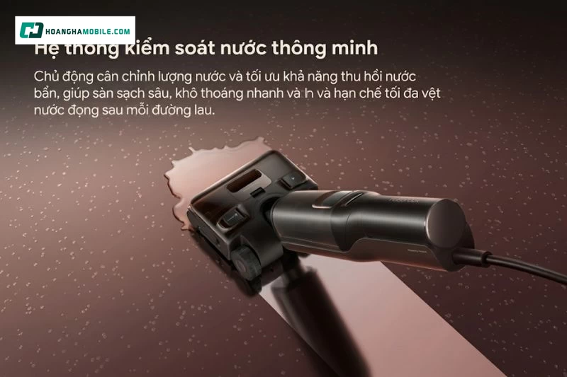 AI phát hiện bụi bẩn giúp Roborock F25 Pro Turbo phản ứng linh hoạt hơn với từng khu vực sàn.