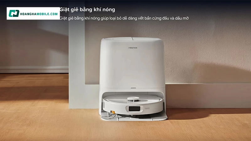 Roborock QRevo 2 Pro hỗ trợ nâng giẻ lau 12mm và tự động tháo giẻ lau trước khi làm sạch thảm.