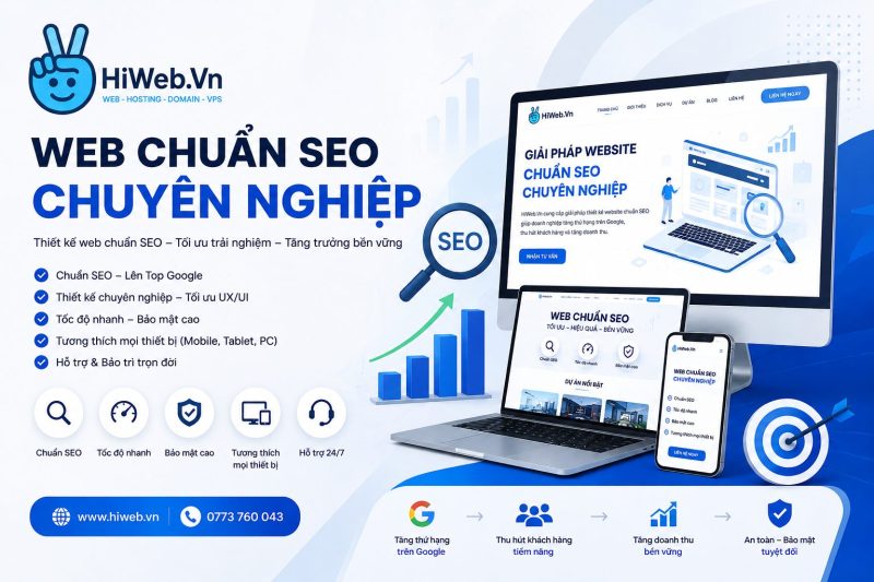 Cho thuê thiết kế web chuẩn SEO Đảm bảo thứ hạng cao trên Google