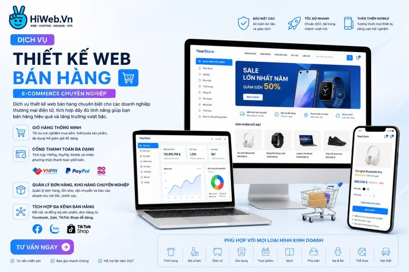Thiết Kế Web Mobile Chuyên Nghiệp Chuẩn SEO Lợi Ích Khi Chọn Dịch Vụ Thiết Kế Web Mobile Của HiWeb.vn