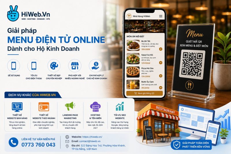 Menu Điện Tử Online