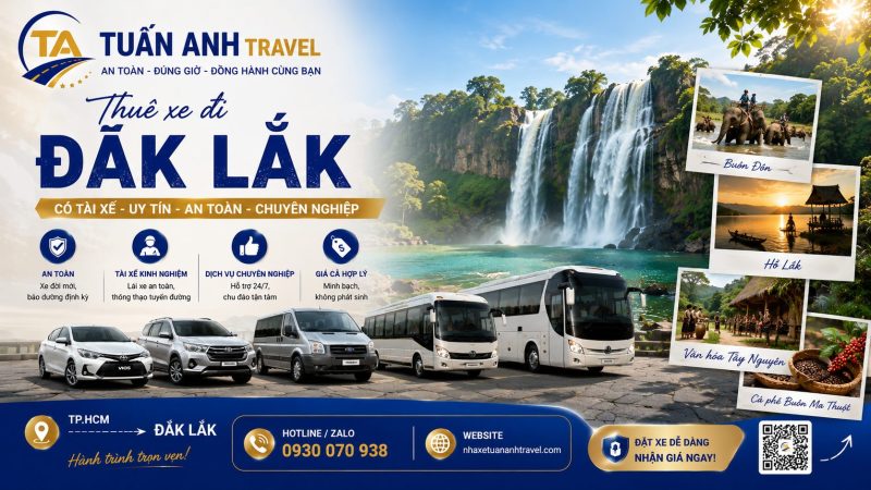 Thuê Xe Đi Đắk Lắk