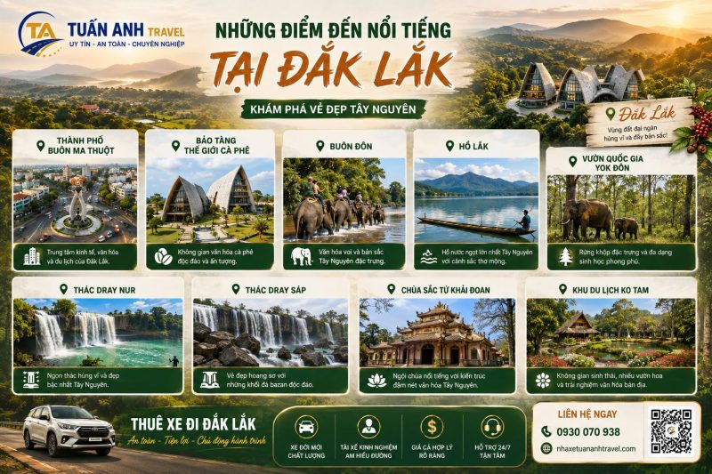 Thuê Xe Đi Đắk Lắk