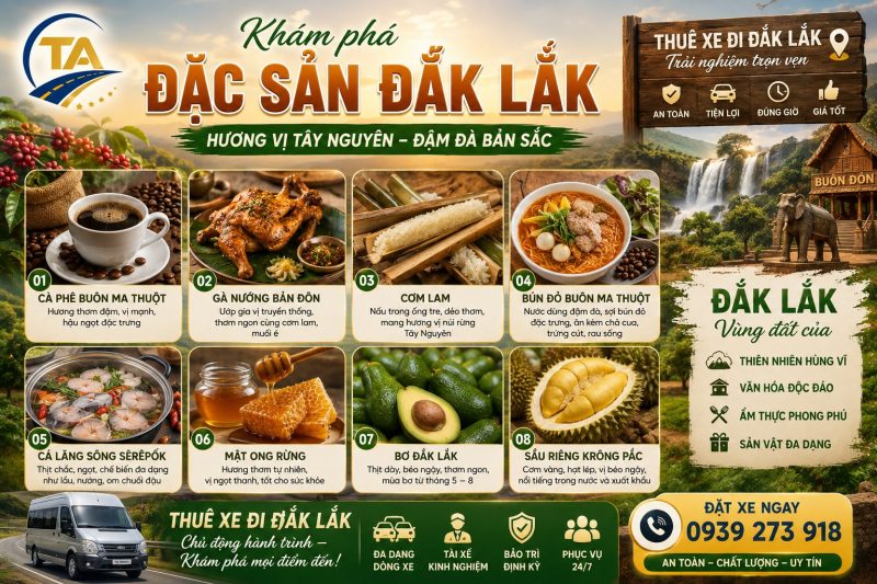 Thuê Xe Đi Đắk Lắk