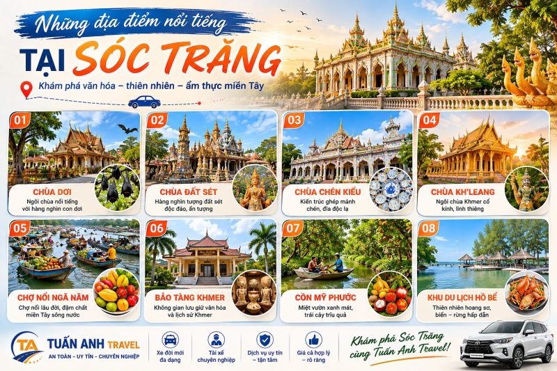 Thuê Xe Đi Sóc Trăng